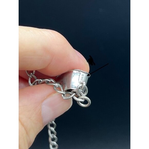 Vintage LESTAGE 1950s STERLING Baby Shoe Charm Bracelet Mother's Jewelry 7" - Picture 2 of 5